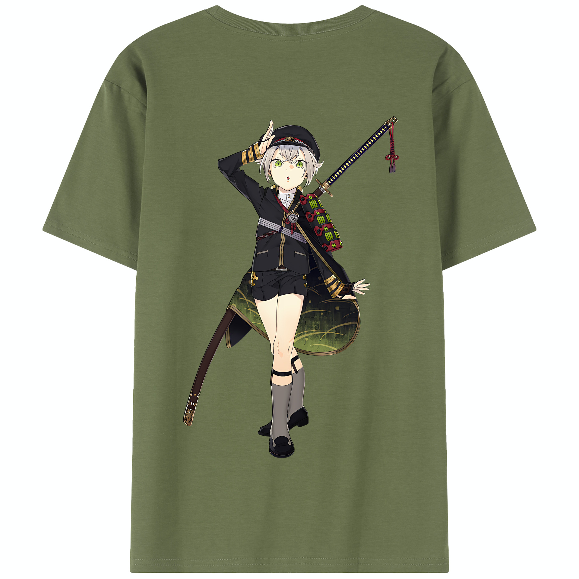 （画像用） 刀剣乱舞 Touken Ranbu 綿100％半袖Tシャツ（背面プリント）